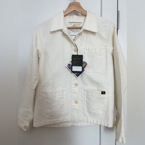 LE MONT ST MICHEL WOMENS WORK JACKET Off-White NEW With Tags 36